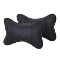 Car Seat Headrest 3D Memory Foam Pillow Travel Neck Support Pain Relief Headrest Breathable Mesh Pad Head Soft black 02 black