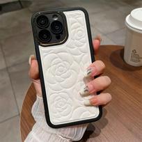 Minkštas TPU odinis rožinis telefono dėklas, skirtas iPhone 15 14 13 12 11 Pro Max minkštas dangtelis iPhone 11 balta