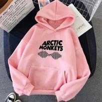 Harajuku Vintage Arctic Monkeys Sound Wave Printed Hoodie Autumn Winter Warm Pullovers FeUnisex Hip Hop Skateboard Sweatshirts L