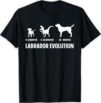 Labrador Evolution Design Labradoro savininko unisex marškinėliai S