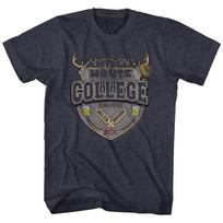 Animal House College Crest Slim Fit Navy Unisex T-shirt S gray