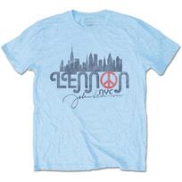 John Lennon NYC Skyline Unisex T-shirt XXXXL gray