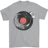 Nudėvėti patefonas DJ DJing Unisex marškinėliai XXXXL black