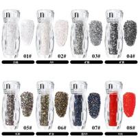 Bottled Caviar Crystal Tiny Rhinestones Manicure Glass Balls Micro Bead For Decorations Diy Charms Nail Art Accessories 08 white