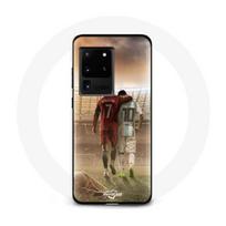 Samsung Galaxy S20 Ultra dėklas Cristiano Ronaldo Messi ožka