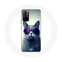 Coque pour Xiaomi Redmi Note 11s 5G Chat lunettes Style
