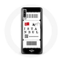 Coque pour Samsung Galaxy A70 Billet d'avion Istanbul Turquie