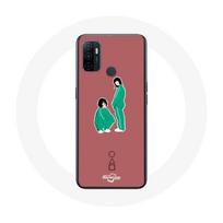 Coque Oppo A53 Squid Game Ji Yeong Numéro 240 Et Kang Sae Byeok Numéro 067