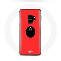 Coque pour Samsung Galaxy S9 Squid Game masque triangle