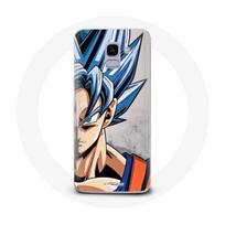 Coque pour Samsung Galaxy A6 2018 Anime Dragon Ball Goku Cheveux bleu
