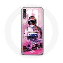 Coque pour Huawei p20 Formule 1 Sergio Pérez Pilote de F1 Rose rožinė