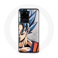 Coque pour Samsung Galaxy S20 Ultra Anime Dragon Ball Goku Cheveux bleu