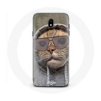 Coque pour samsung galaxy J5 2017 Chat avec une capuche photo drole Animaux