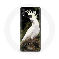 Case for Huawei P20 Lite - Cockatoos - Parrots - Soft - White - Protection balta