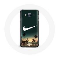 Coque - MANIACASE - Samsung Galaxy J5 2016 - Souple - Vert - Palmier Miami