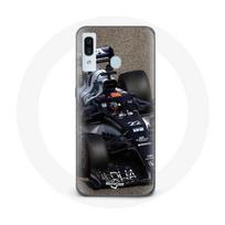 Coque pour Samsung Galaxy A40 Formule 1 Yuki Tsunoda pilote automobile de F1 Bleu mėlyna