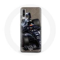 Coque pour Samsung Galaxy A50 Formule 1 Yuki Tsunoda pilote automobile de F1 Bleu