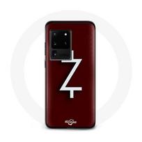 Coque pour Samsung Galaxy S20 Ultra Ozark Saison 4 Logo Z Blanc Fond Rouge balta