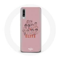 Coque pour Samsung Galaxy A70 Elite Saison 5 Affiche personnages Fanart Logo