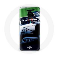 Coque pour Samsung Galaxy A8 Plus Formule 1 Pierre Gasly Pilote F1 Blanc
