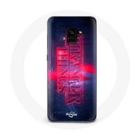 Coque pour Samsung Galaxy A8 Plus Stranger Things Logo Transparent Saison 4 Bande annonce 2022