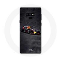 Coque pour Samsung Galaxy Note 9 Formule 1 Max Verstappen F1 noir rouge et jaune
