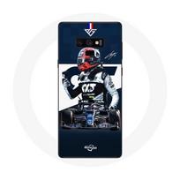 Coque pour Samsung Galaxy Note 9 Formule 1 Max Verstappen Pilote automobile F1 Bleu