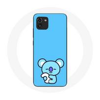 Coque pour Samsung Galaxy A03 Bangtan BTS BT21 Koya RM Fond Bleu mėlyna
