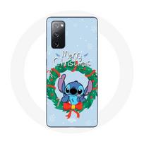 Coque pour Samsung Galaxy S20 FE Stitch neige joyeux Noël bleu