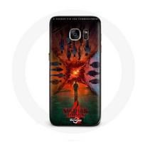 Coque pour Samsung Galaxy S6 Edge Stranger Things Saison 4 Affiche Equipages de la Nouvelle Théorie