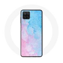 Coque pour Samsung Galaxy A22 4G Fond bleu rose
