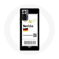 Coque pour Xiaomi Redmi Note 10 Pro Billet d'avion Berlin