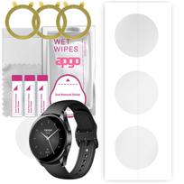 3x apgo Hydrogel Screen Protector for Xiaomi Watch S2 (46 mm), Hydrogel Film, with positioning layer easy installation