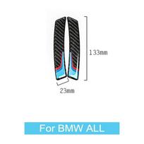 2Vnt Automobilių ratų antakių apsaugos juostelės lipdukai dekoravimo priedai BMW E46 E90 E39 E92 E91 E34 F30 F10 F20 G30 X6 X5 M4 For BMW Universal black