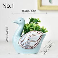 Mielas gulbės gėlių vazonas Keraminis sukulentų vazonas Augalų vazonas Namų dekoras Interjero dekoracija Stalo puošmenos Bonsai augalo vazonas No.1
