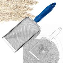 Cat Litter Scoop Sand Kitty Metal Stainless Steel for Bunny 3.8X3.8mm mesh gray