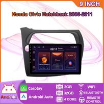 2+32GB Honda Civic Hetchback 2006-2011 Android Car Radio Stereo Multimedia Video Player Navigation GPS Carplay LHD RHD IPS Ekranas 2+32GB