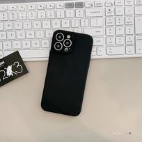 Minkštas vienspalvis silikoninis matinis telefono dėklas, skirtas iPhone 15 14 13 12 11 Pro Max X XS Max XR 8 7 Plus Mini, smūgiams atsparus buferio dangtelis For iPhone13 Pro Max gray