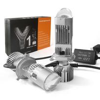 Naujas Y1 automobilio LED priekinių žibintų bifokalinis lęšis H4 žuvies akies žibintas automobiliams ir motociklams universalus 12-24V atsparus vandeniui