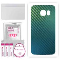 apgo Apsauginis lipdukas nugarėlei, suderinamas su Samsung Galaxy S6 Edge SM-G925F, Apvyniojama plėvelė, Folija, Vinilas - Raštas Anglies Chameleonas CAKA1