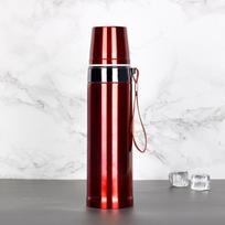 Lauko sporto taurė 304 nerūdijančio plieno puodelis, nešiojamas didelės talpos biuro dovanos 750ml raudona