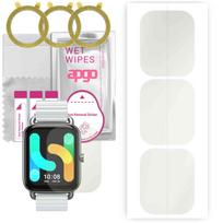3x apgo Hydrogel Matte Screen Protector for Haylou RS4 Plus, Hydrogel Film, Flexible, Soft TPU with positioning layer easy installation