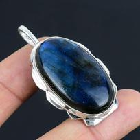 Ametisto brangakmenio pakabukas iš tvirto 925 prabos sidabro, papuošalas, dovana unisex blue