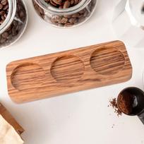 Coffee Tamper Station Stand Filter Holder Cafe Tools Portafilter Espresso Distributor beige