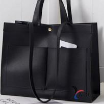 Daily Big Pocket Shoulder Tote Bag (6 colors) 35x27x14cm chaki