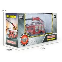 1/50 mastelio traukimas atgal Automobiliai Transporto priemonės Žaislai, greitosios pagalbos ugniagesių sunkvežimių modelis Modeliavimas Kranas Žaislinis Automobilių lydinys 1/50-Size:17.5*8*5.5cm raudona