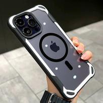 Luxury Magsafe Transparent Phone Case For iPhone 11 12 13 14 15 Pro Max Plus/Samsung S24 Ultra  Magnetic Candy Shockproof Bumper Cover iphone 15 juoda