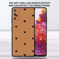 Minkštas dėklas Samsung Galaxy Note 20 Ultra 10 Plus Lite A50 A70 A20 A40 A20e 9 8 A60 A10e Funda Telefono dėklas Myliu tave Rožinė Širdis Samsung A70