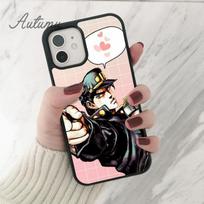 JoJo's Bizarre Adventure JoJo Anime Phone Case for iPhone 11 12 13 14 Pro Max mini XR XS SE 2020 6 7 8 Plus Galaxy S21 S22 Cover iPhone 5 5s SE gray