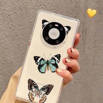 Blus Butterfly Aesthetic Phone Case for Samsung S20 ULTRA S30 for Redmi 8 for Xiaomi Note10 for Huawei Y6 Y5 cover Huawei NOVA 3E gray
